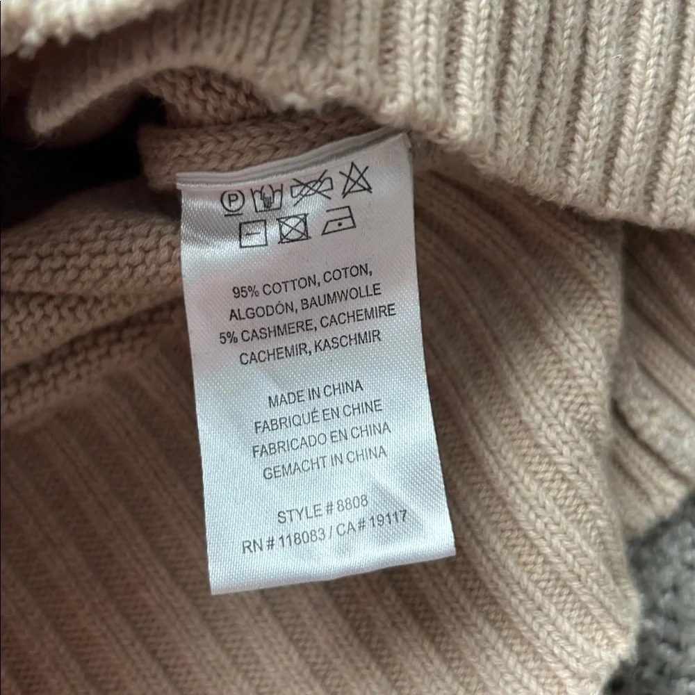 MINNIE ROSE COTTON CASHMERE OVERSIZED CARDIGAN BROWN SUGAR SIZE O/S - Picture 7 of 10
